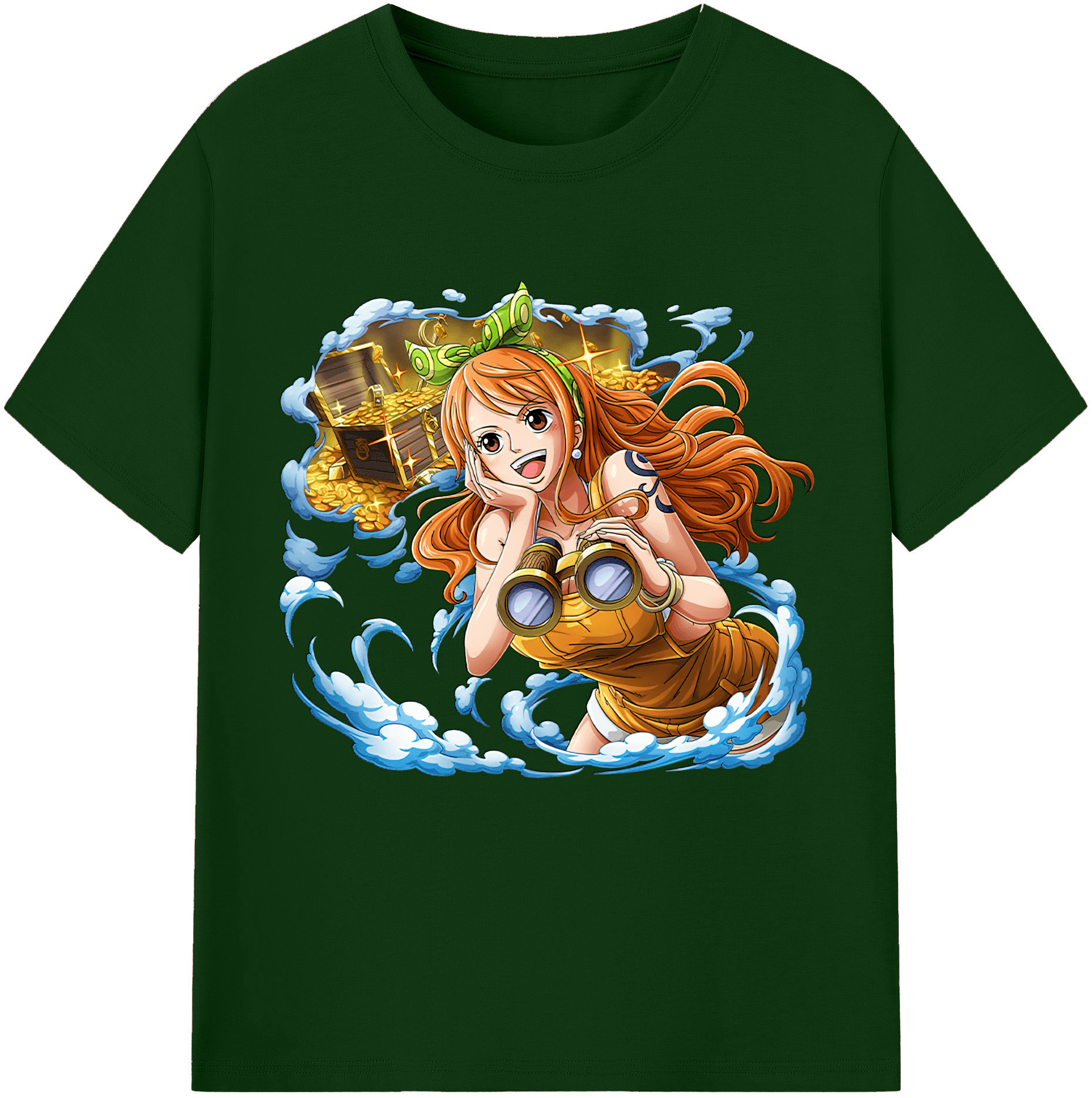 ワンピース ナミ ONE PIECE Nami 綿100％半袖Tシャツ（フロントプリント）